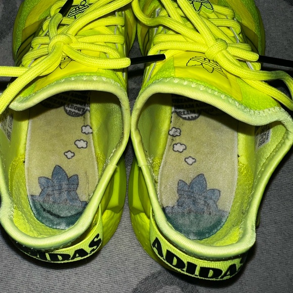Adidas NMD, neon yellow, size 4Y/6W - Picture 4 of 6